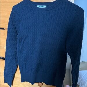 Old Navy Cable Knit Navy Sweater